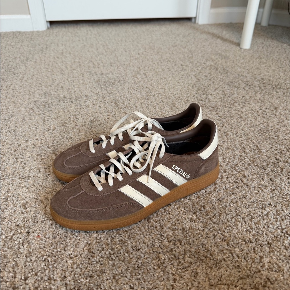 Adidas Handball Spezial Shoes Brown and White